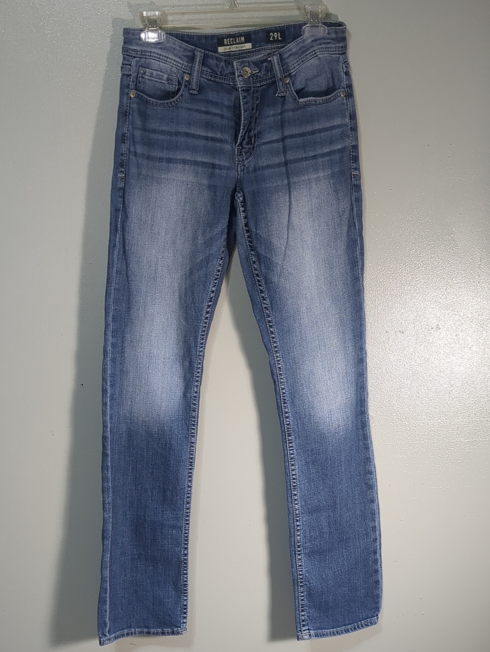 Reclaim by Buckle Men's Slim Straight Jeans Medium Wash 29L Style BRL516